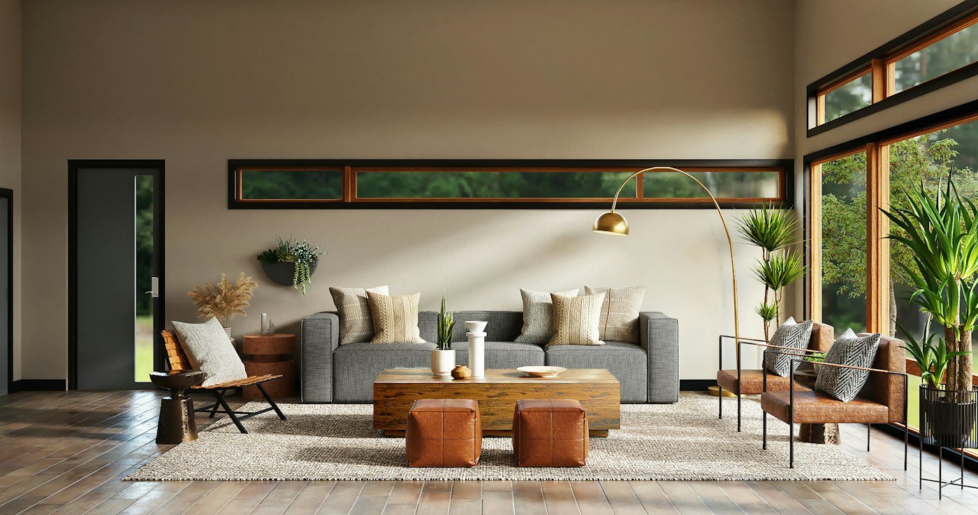 Refined living space cleaned with thoughtful attention to detail