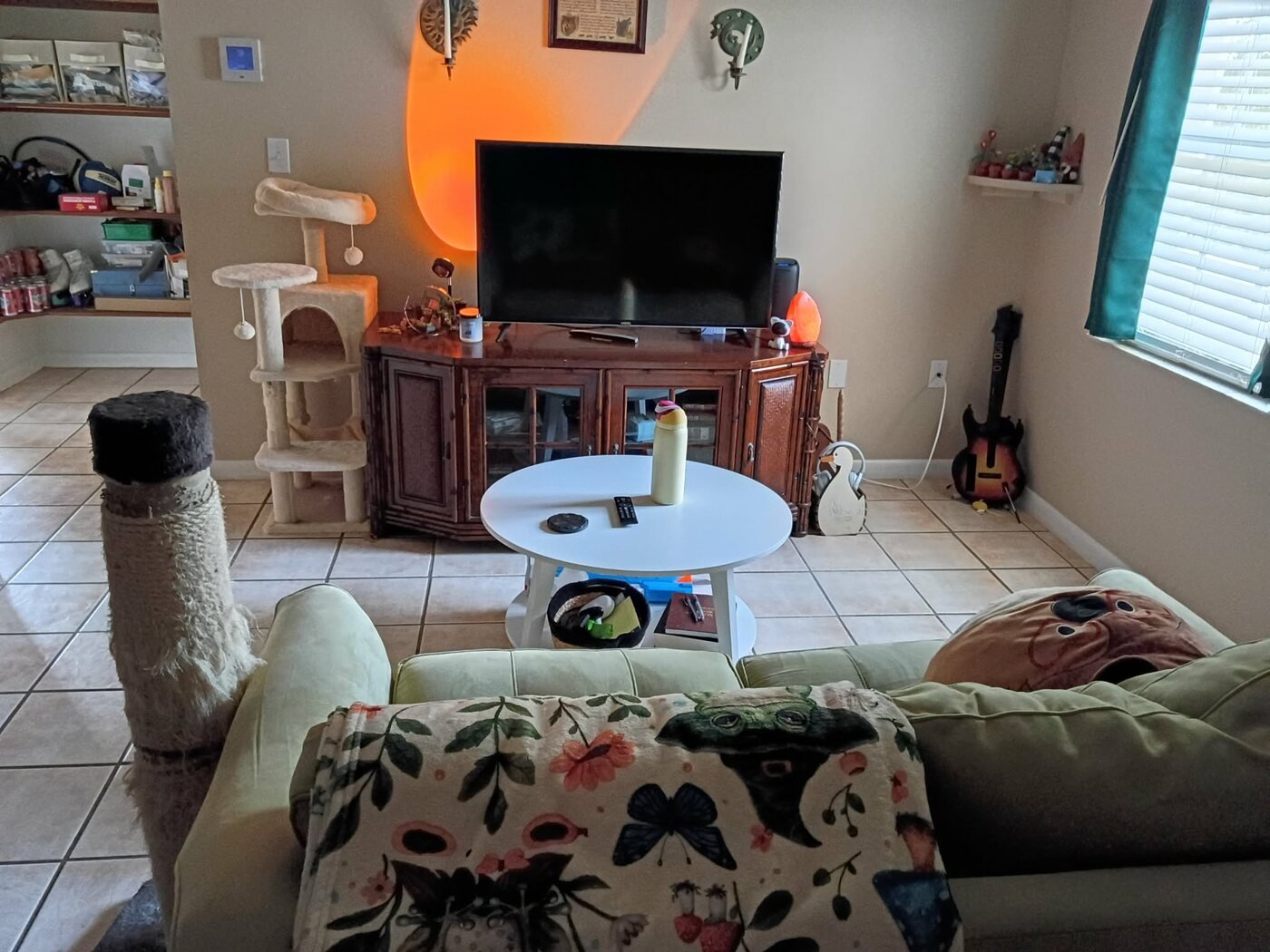Living room cleaning result